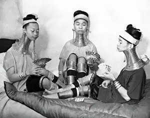 Bracelet Prints: Burmese Women Wearing Neck Rings