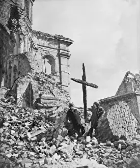 Warsaw Prints: Burned Down Church