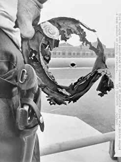 Attica Prints: Burned Hat Framing Bullet Hole