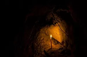 Burning candle, Buddha Cave, Mae Cham, Chiang Rai Province, Northern Thailand, Thailand, Asia