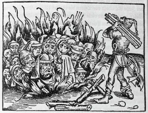 Genocide Prints: Burning Of Jews In The 15Th Century