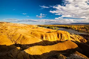 Burqin Yadan landform, China, also known as Colorful Beach