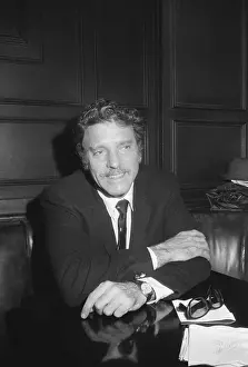 Burt Lancaster During An Interview