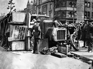 Bus On Its Side