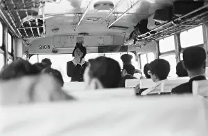 Tour Guide Prints: Bus Tour In Japan