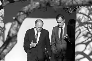 Prints of WASHINGTON -- 1991: President George H.W Cheney Uncovered: Political Portraits: Bush And Cheney