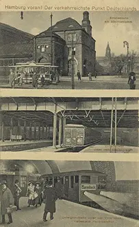 Picture Postcard Prints: The busiest point, Steintordamm