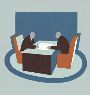 Business As Usual Prints: Business Meeting