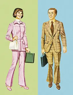 Businesswoman Prints: Business Woman And Business Man