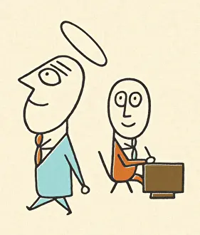 Corporation Prints: Businessman as an Angel