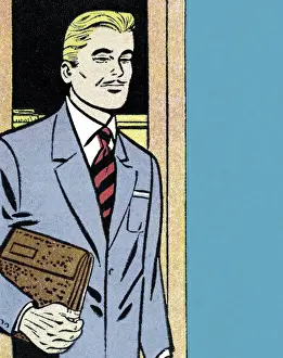 Business Person Prints: Businessman with a Briefcase
