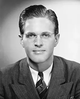 Eyewear Prints: Businessman, (B&W), portrait