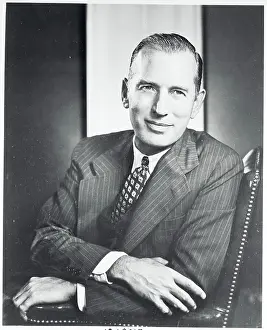 Businessman Crawford H. Greenwalt Posing in Chair