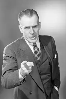 Discipline Prints: Businessman Pointing