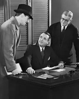 Businessmen in office