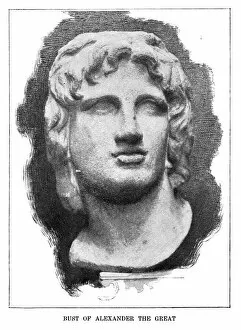 Alexander the Great (356 bc-323 bc) Collection: Bust of Alexander the Great