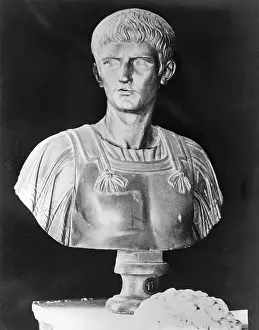 Solemnity Prints: Bust of Caligula in Military Attire