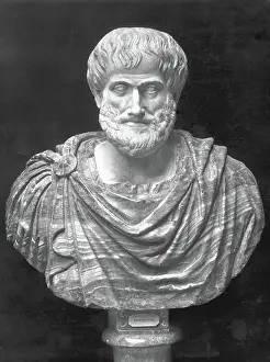 Philosopher Prints: Bust Of Greek Philosopher Aristotle