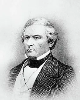 Sculpture Bust Prints: Bust Illustration Of Millard Fillmore