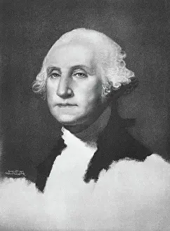 Sculpture Bust Prints: Bust Shot Of George Washington