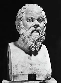 Sculpture Bust Prints: Bust Of Socrates