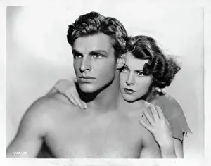 Lac0031 Prints: Buster Crabbe And Frances Dee In King Of The Jungle