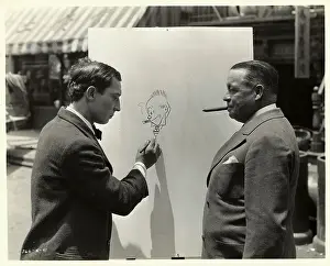 Buster Keaton Drawing George McManus