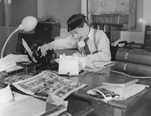 Journalist Prints: Busy Editor