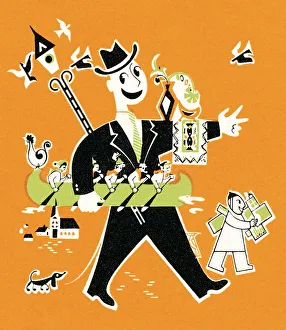 Images Dated 13th October 2003: Busy man