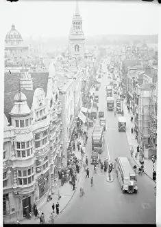 Oxford Prints: Busy Street Scene in Oxford