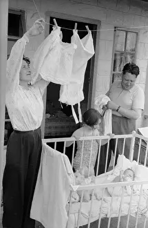 Washing Line Prints: Butlin's Family