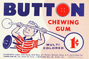 Button Prints: Button Chewing Gum