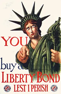 Great War Prints: You Buy A Liberty Bond. Lest I perish. Get Behind The Government. Liberty Loan of 1917