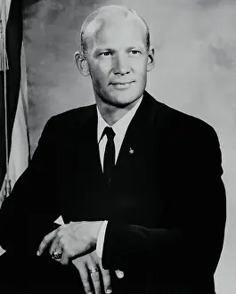 Lovell Prints: Buzz Aldrin Posing Next to Chair