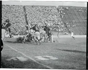 Stockton Prints: Buzz William Tackling Doug Peters