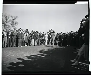 Pinehurst Prints: Byron Nelson Teeing Off