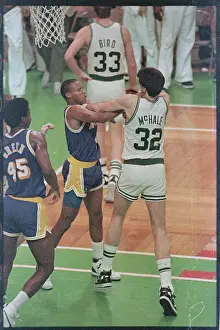 Byron Scott and Kevin McHale Fighting on Court