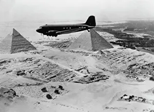 Arc0008042 Prints: US C-47 Over The Pyramids