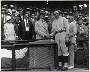 C. Coolidge Shaking W. Johnson'S Hand