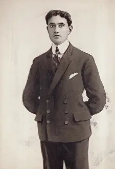 Cabinet card portrait of actor and director Edgar Selwyn, ca 1916