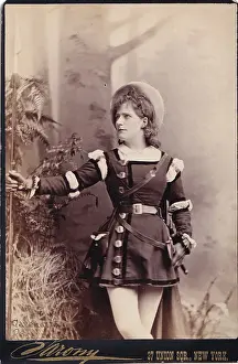 Cabinet card portrait of Ada Cavendish in Shakespeare's As You Like It, ca 1880