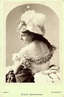 Time Captured: Vintage Art: Cabinet Card Portrait of Stage Actress Fanny Davenport