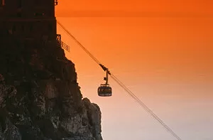 Cable Car Collection: cable car, cape town, capital cities, cliff, color image, horizontal, international landmark