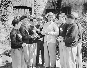 Autographing Prints: Caddies Get Bing Crosby's Autograph