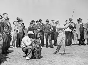 Caddy Watching Ben Hogan Make His Play
