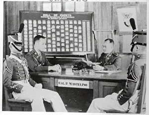 Manila Prints: Cadets in Office of Philippine West Point Commander