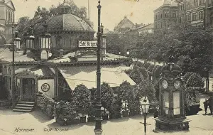 North Germany Prints: Cafe Kroepke, Hannover, Lower Saxony