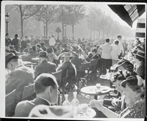 Cafe de la Paix on the Champs-Elysee in Paris