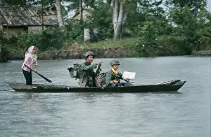 Huty27248 Prints: Cai Lay River Crossing, Vietnam War