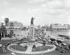 Efficiency Prints: Cairo:Traffic Along the El Tahrir Bridge